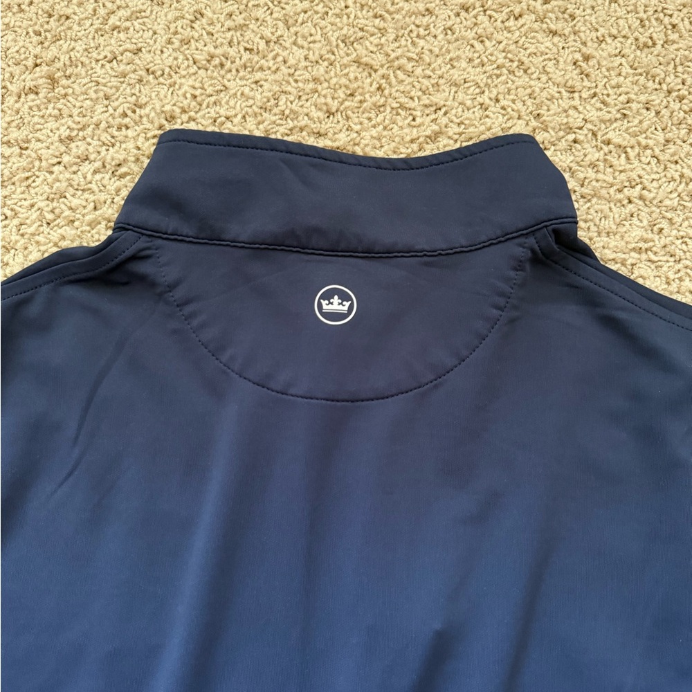 Peter Millar Stealth Performance Navy Quarter Zip - image 7